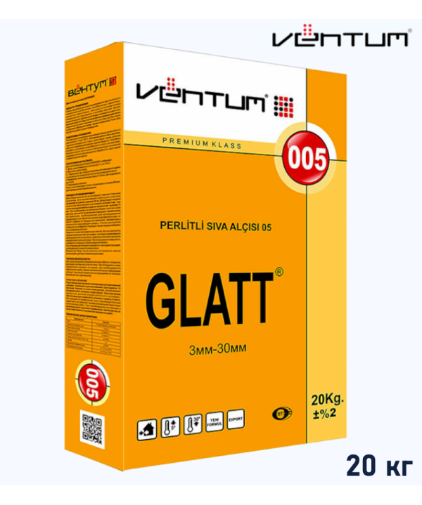 VENTUM ГИПСОВАЯ ШПАТЛЕВКА ГЛАТТ 005 (GLATT 005)