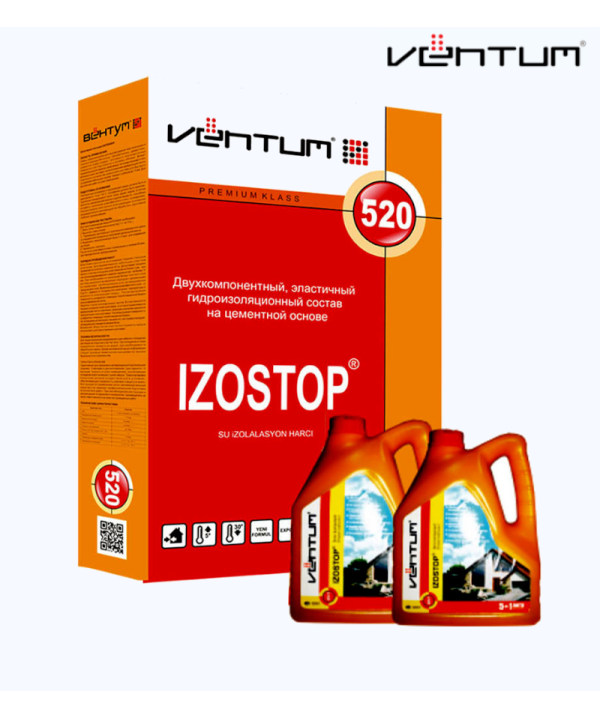 VENTUM ДВУХКОМПОНЕНТНАЯ ГИДРОИЗОЛЯЦИЯ IZOSTOP 520 (IZOSTOP 520)